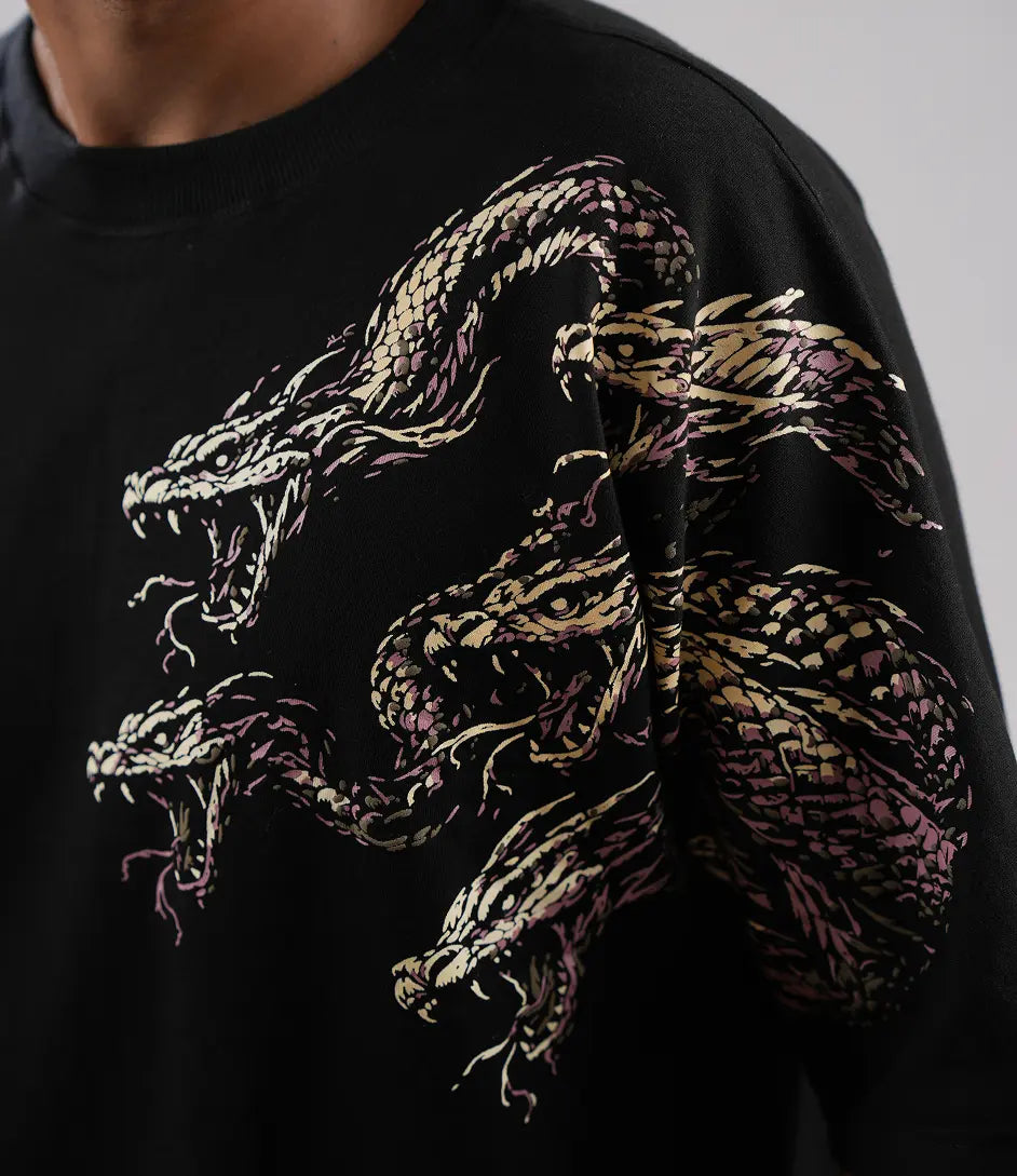 Hydra vs. Hercules | Solid Black T-Shirt