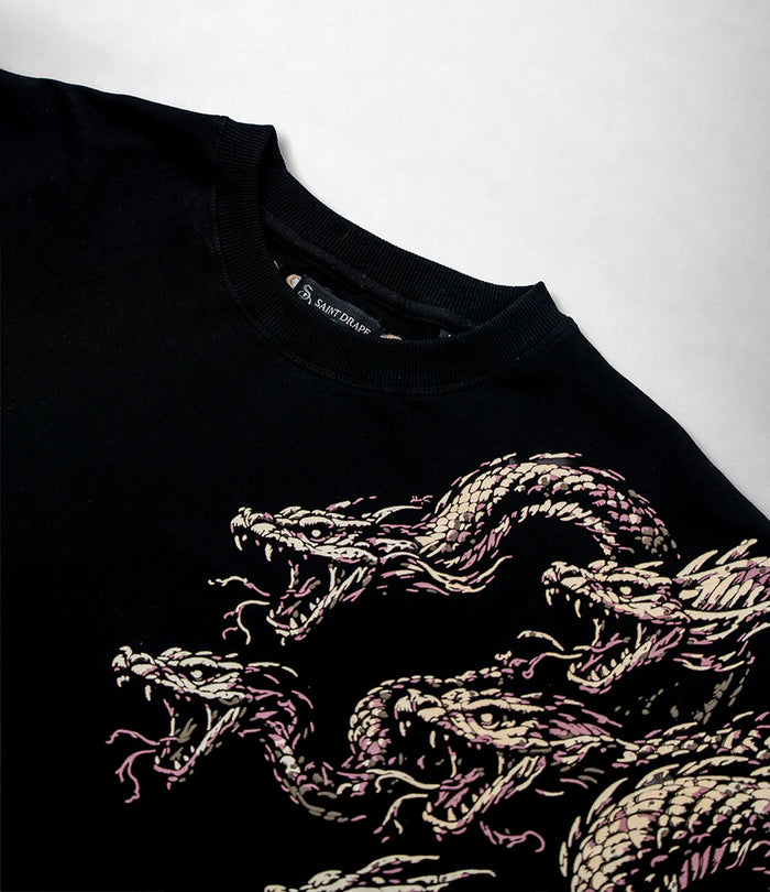 Hydra vs. Hercules | Solid Black T-Shirt
